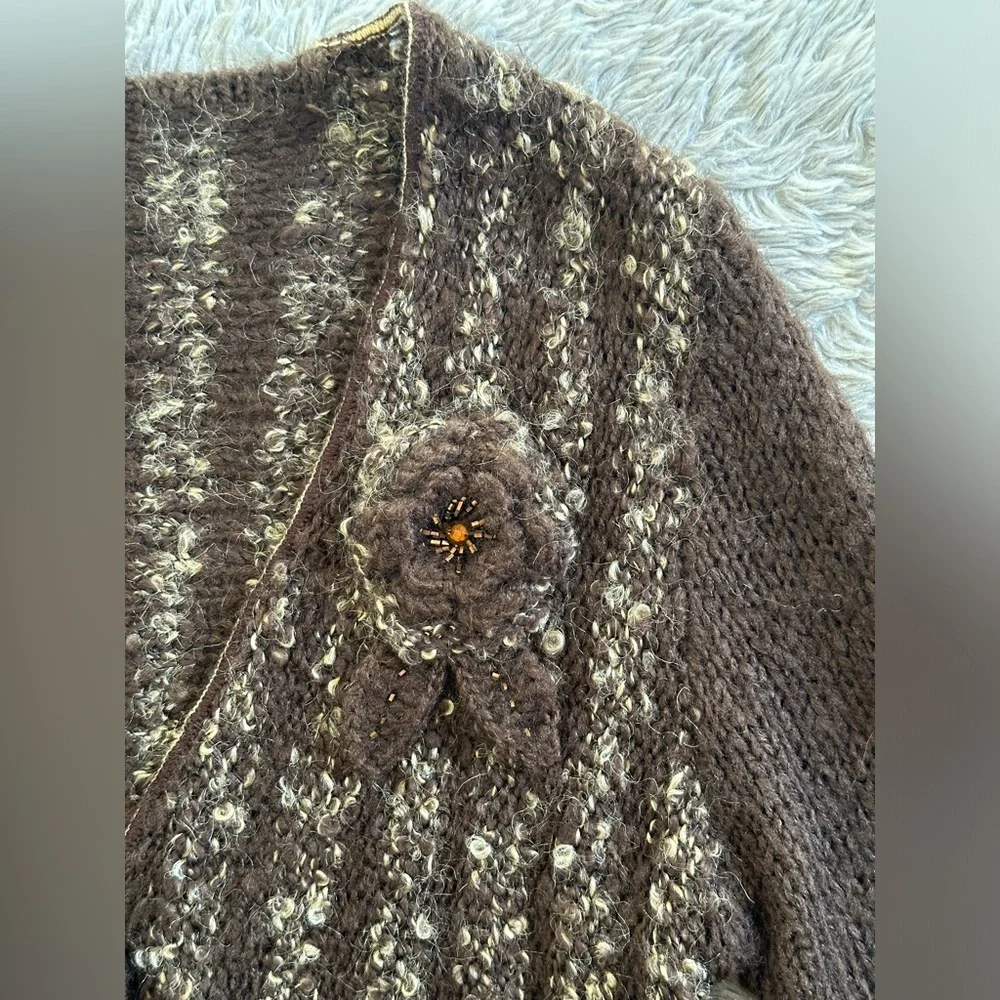 Brown BCBG MaxAzria Long Sweater, Size M - Picture 5 of 7